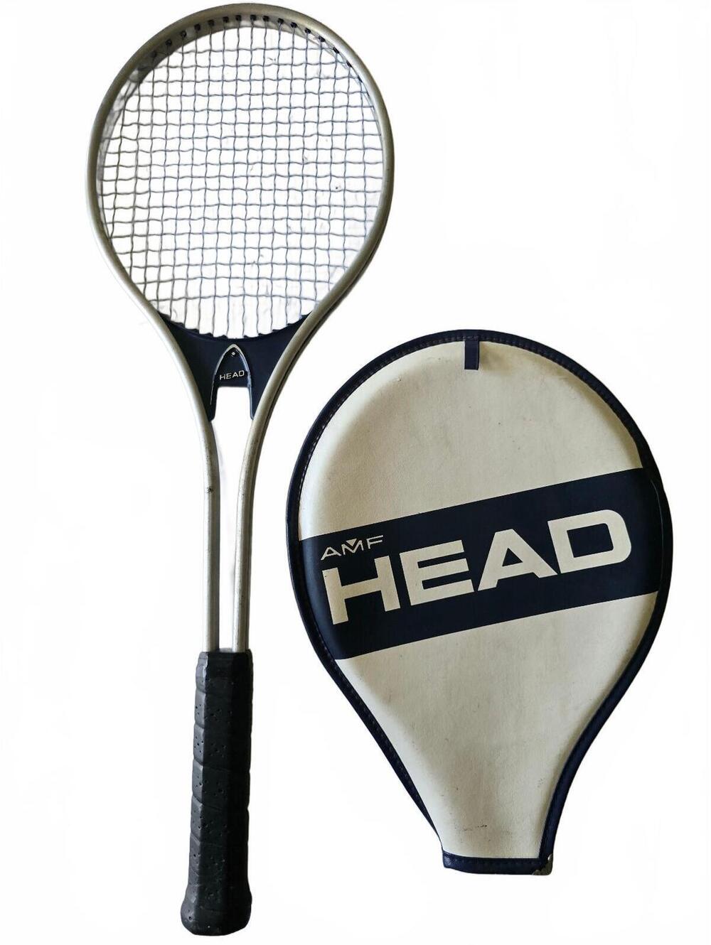 Vintage AMF Head Master Aluminum Tennis Racket with Original Zippered Cover